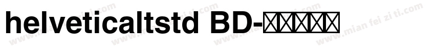 helveticaltstd BD字体转换
